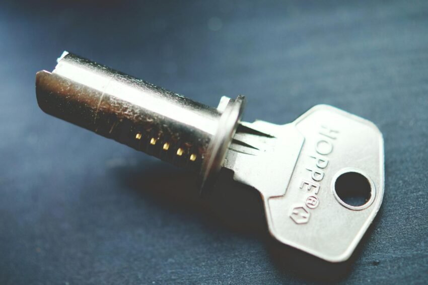 Close Up Gray Hoppe Tubular Key